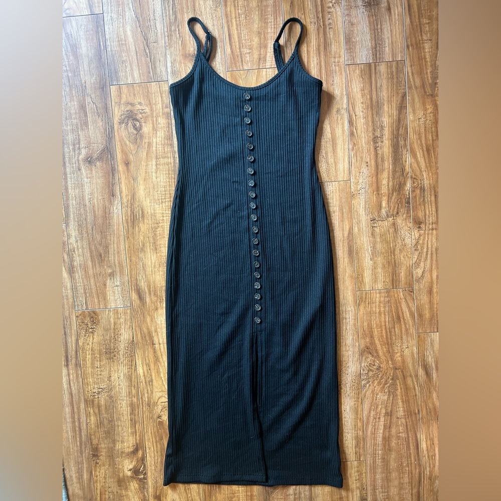 Boutique tank dress with buttons